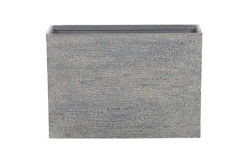 Trädgårdskruka Beliani Edessa Beige, 80x34x56 cm Grey 70x29x50 cm, undefined