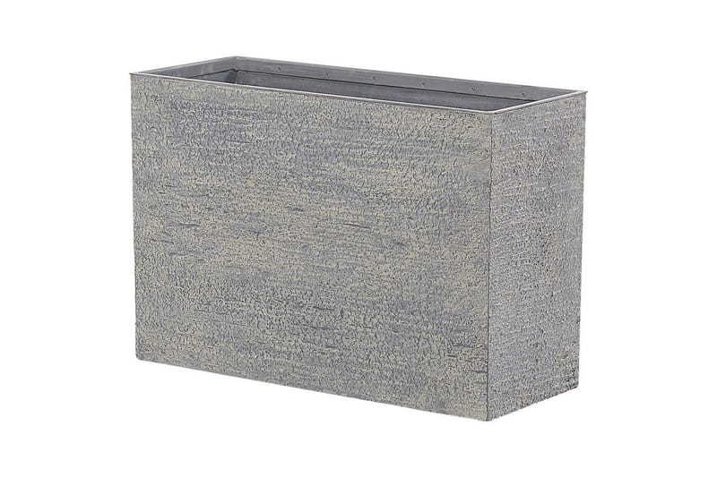 Trädgårdskruka Beliani Edessa Beige, 80x34x56 cm Grey 70x29x50 cm - Hage - Dyrking & hagearbeid - Dyrking - Blomsterpotter - Store blomsterkrukker