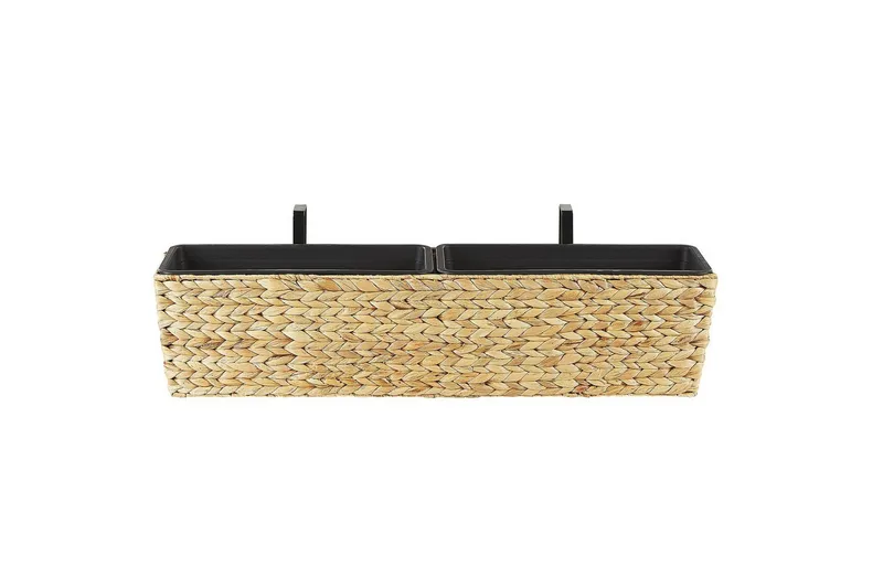 Trädgårdskruka Beliani Kawala Beige, 80x18x20 cm Beige, undefined