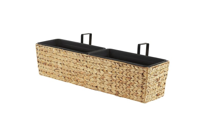 Trädgårdskruka Beliani Kawala Beige, 80x18x20 cm Beige - Hage - Dyrking & hagearbeid - Dyrking - Blomsterpotter - Store blomsterkrukker