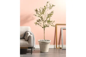Trädgårdskruka Beliani Maize Beige Beige - Hage - Dyrking & hagearbeid - Dyrking - Blomsterpotter - Store blomsterkrukker