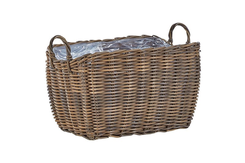 Trädgårdskruka Beliani Ormos set om 2 Brown - Hage - Dyrking & hagearbeid - Dyrking - Blomsterpotter - Store blomsterkrukker