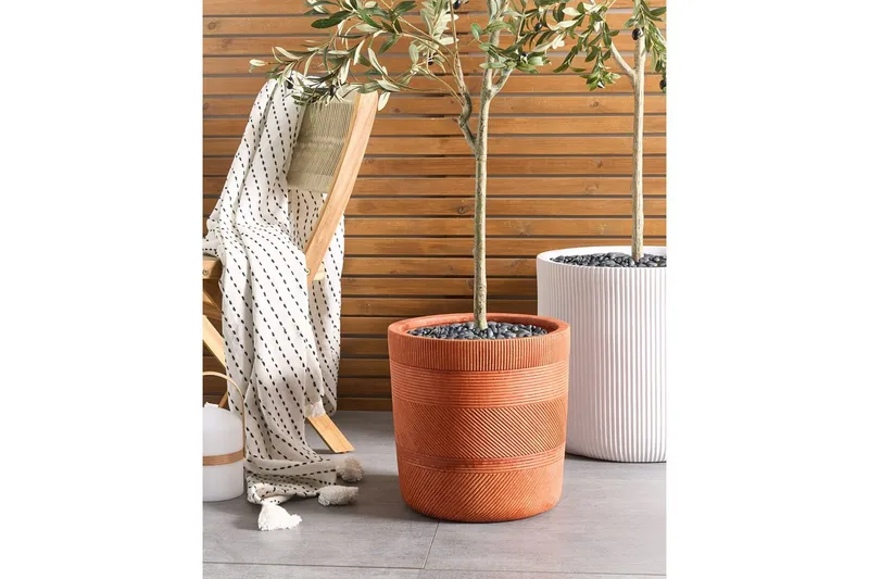 Trädgårdskruka Beliani Voula Brown - Hage - Dyrking & hagearbeid - Dyrking - Blomsterpotter - Store blomsterkrukker