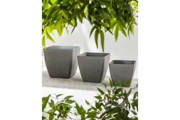 Trädgårdskruka Beliani Zeli set om 2 34x34x34 cm 34x34x34 cm - Hage - Dyrking & hagearbeid - Dyrking - Blomsterpotter - Store blomsterkrukker