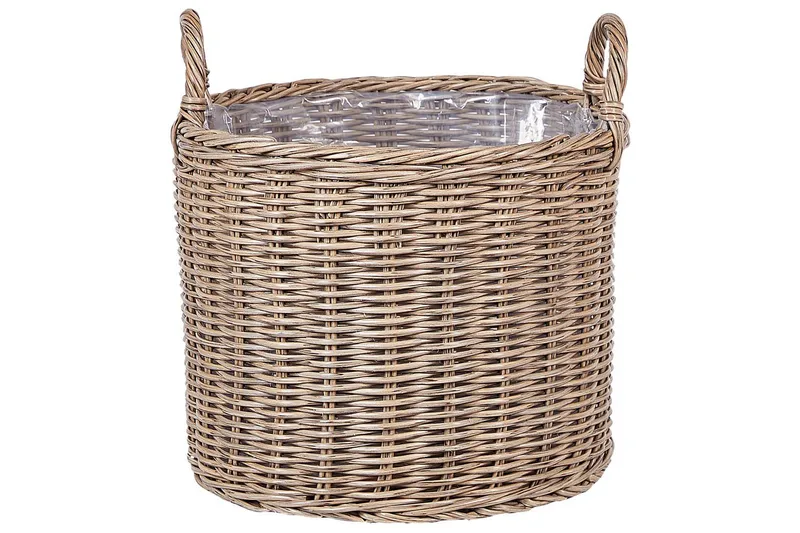 Trädgårdskruka Beliani Pendula set om 3 Brun Brown - Hage - Dyrking & hagearbeid - Dyrking - Blomsterpotter - Store blomsterkrukker