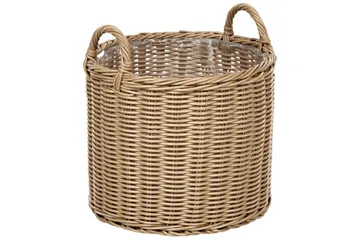 Trädgårdskruka Beliani Pendula set om 3 Brun Nature - Hage - Dyrking & hagearbeid - Dyrking - Blomsterpotter - Store blomsterkrukker