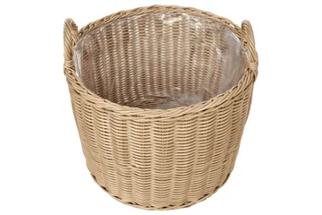 Trädgårdskruka Beliani Pendula set om 3 Brun Nature - Hage - Dyrking & hagearbeid - Dyrking - Blomsterpotter - Store blomsterkrukker