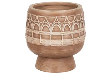 Trädgårdskruka Cicuta Brown||Beige - Hage - Dyrking & hagearbeid - Dyrking - Blomsterpotter - Store blomsterkrukker