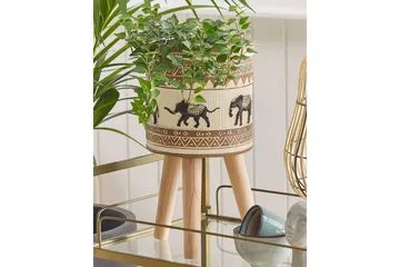 Trädgårdskruka Kottes Black||Brown||Beige||GOLD - Hage - Dyrking & hagearbeid - Dyrking - Blomsterpotter - Store blomsterkrukker
