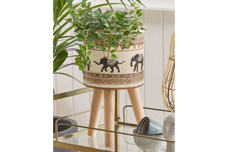 Trädgårdskruka Kottes Black||Brown||Beige||GOLD - Hage - Dyrking & hagearbeid - Dyrking - Blomsterpotter - Store blomsterkrukker