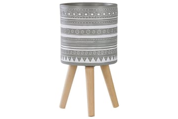Trädgårdskruka Nausa Grey||White||Light colored wood - Hage - Dyrking & hagearbeid - Dyrking - Blomsterpotter - Store blomsterkrukker