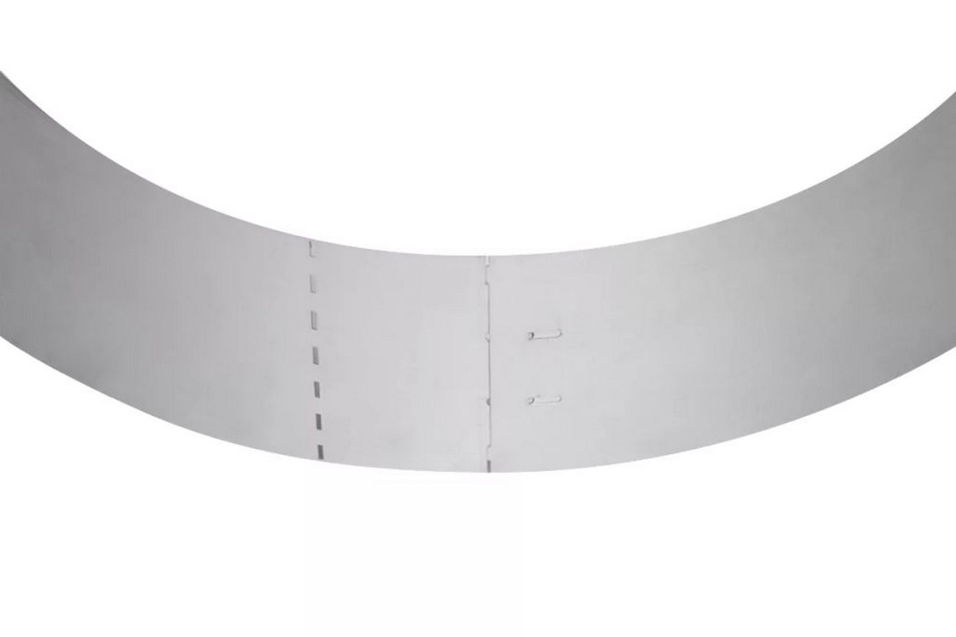 Gjerdekanter i galvanisert stål 100 x 15 cm sett 10-deler - Hage - Dyrking & hagearbeid - Dyrking - Plantestøtte - Bedkant