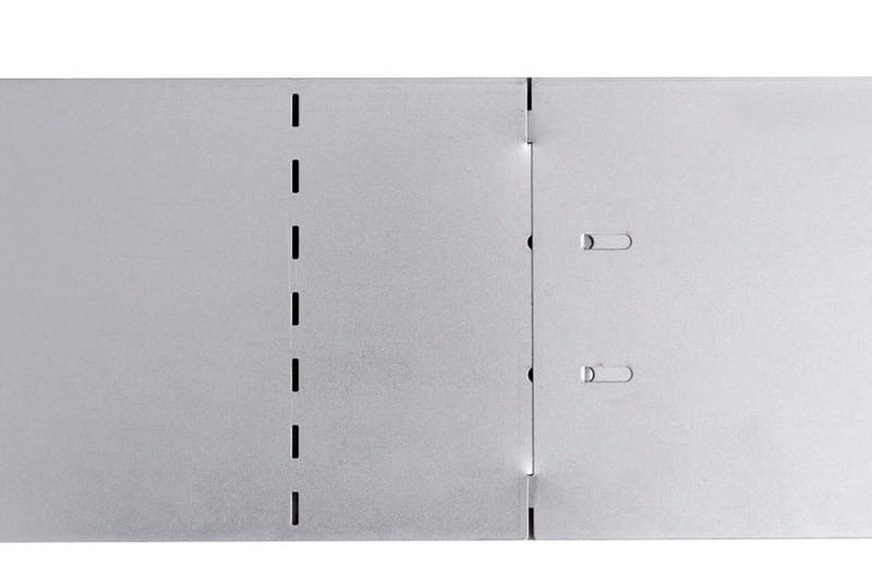 Gjerdekanter i galvanisert stål 100 x 15 cm sett 10-deler - Bedkant