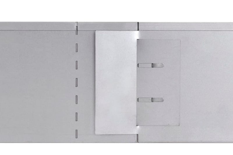 Gjerdekanter i galvanisert stål 100 x 15 cm sett 20-deler - Bedkant