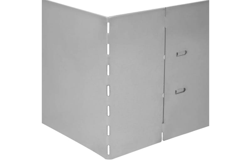 Plengjerde 10 stk galvanisert stål 100x20 cm - Hage - Dyrking & hagearbeid - Dyrking - Plantestøtte - Bedkant