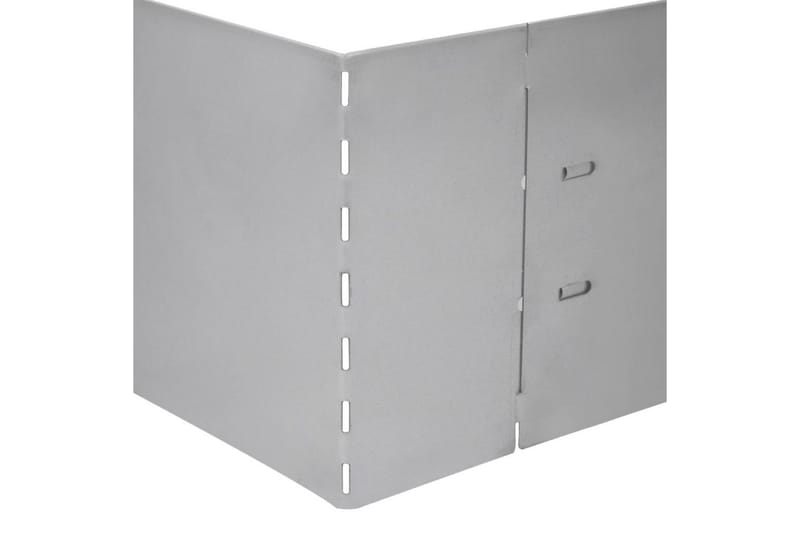 Plengjerde 15 stk galvanisert stål 100x20 cm - Hage - Dyrking & hagearbeid - Dyrking - Plantestøtte - Bedkant