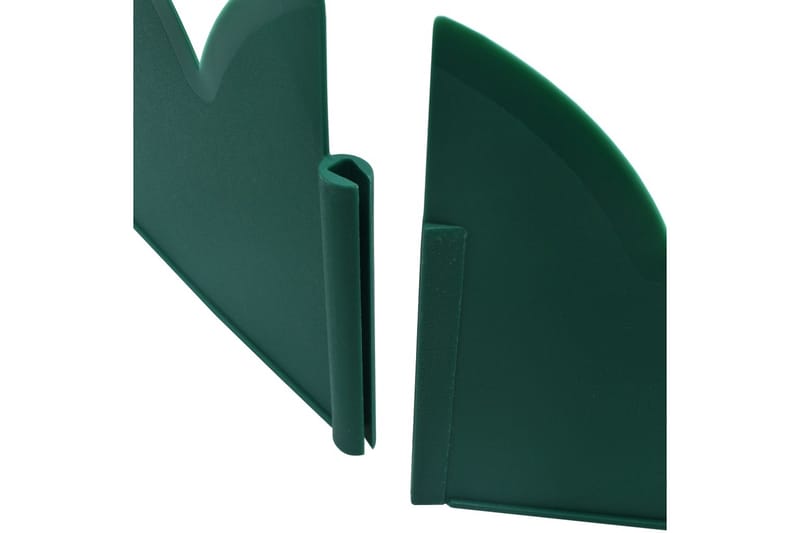 Plenkanter 10 stk grønn 65x15 cm PP - Grønn - Hage - Dyrking & hagearbeid - Dyrking - Plantestøtte - Bedkant