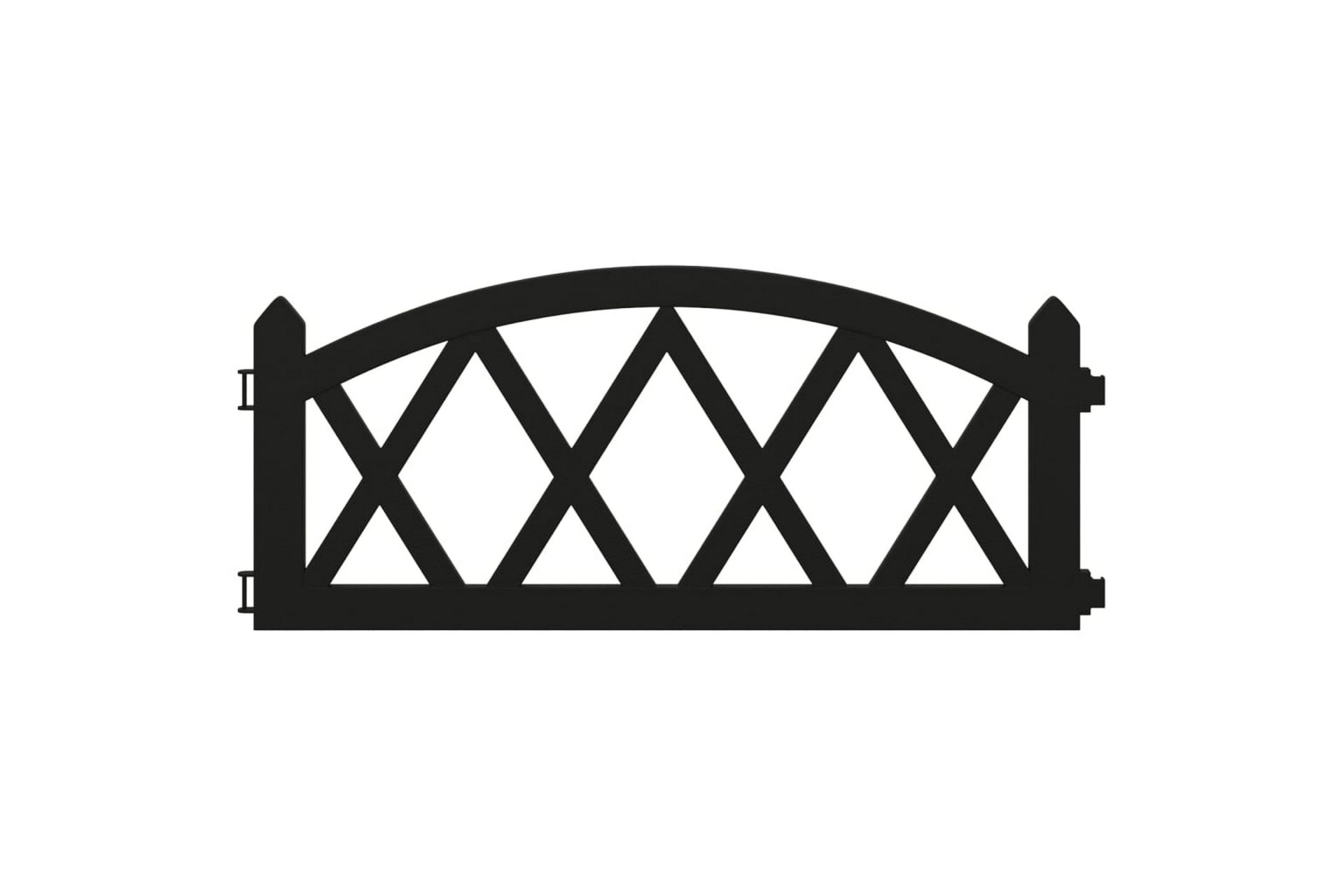 Plenkanter 17 stk svart 10 m PP - Svart - Hage - Dyrking & hagearbeid - Dyrking - Plantestøtte - Bedkant