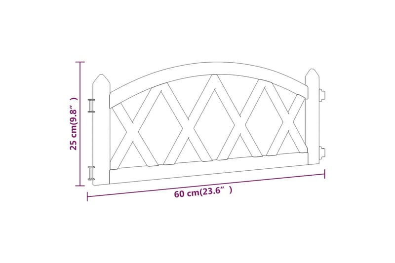 Plenkanter 17 stk svart 10 m PP - Svart - Hage - Dyrking & hagearbeid - Dyrking - Plantestøtte - Bedkant