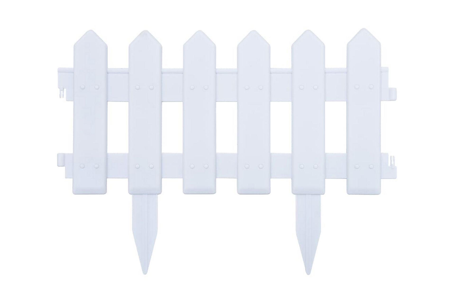 Plenkanter 25 stk hvit 10 m PP - Hage - Dyrking & hagearbeid - Dyrking - Plantestøtte - Bedkant