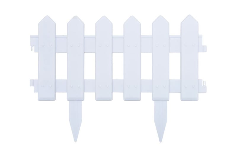 Plenkanter 25 stk hvit 10 m PP - Hage - Dyrking & hagearbeid - Dyrking - Plantestøtte - Bedkant