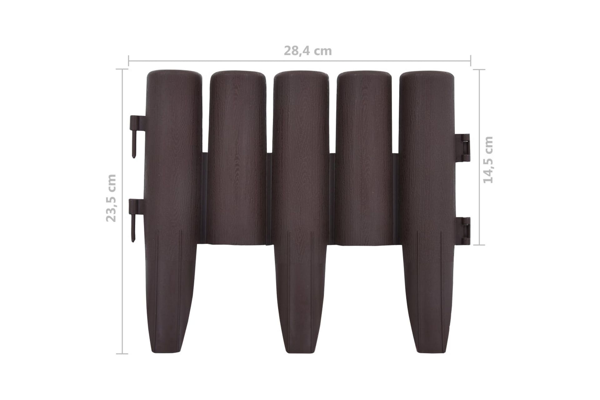 Plenkanter 36 stk brun 10 m PP - Hage - Dyrking & hagearbeid - Dyrking - Plantestøtte - Bedkant