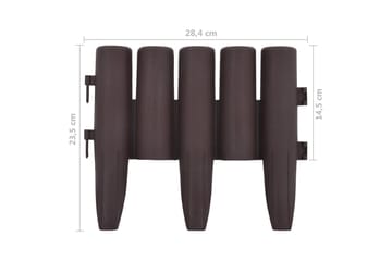Plenkanter 36 stk brun 10 m PP - Hage - Dyrking & hagearbeid - Dyrking - Plantestøtte - Bedkant