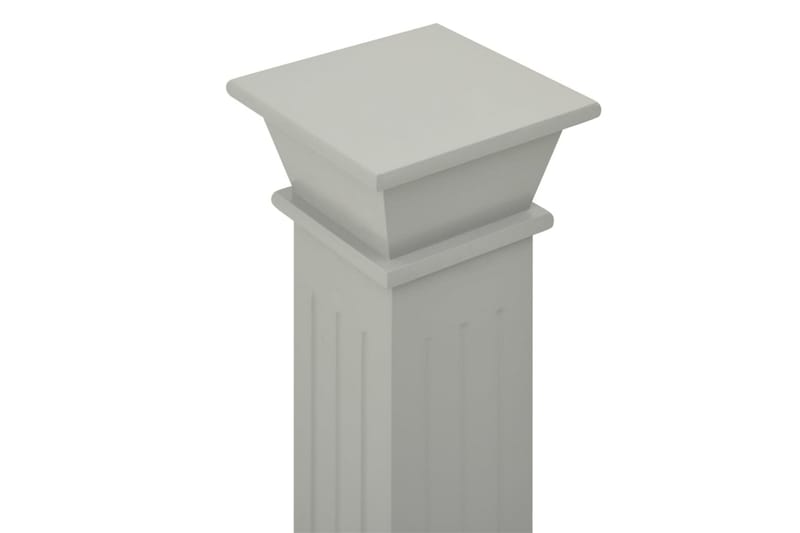Klassisk søyle blomsterstativ 17x17x66 cm MDF grå - Grå - Hage - Dyrking & hagearbeid - Dyrking - Plantestøtte - Blomsterpinne
