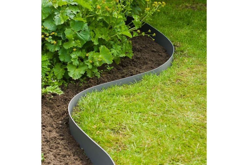 Nature Hagekant 15cmx40m 3mm grå - Grå - Hage - Dyrking & hagearbeid - Dyrking - Plantestøtte - Bedkant