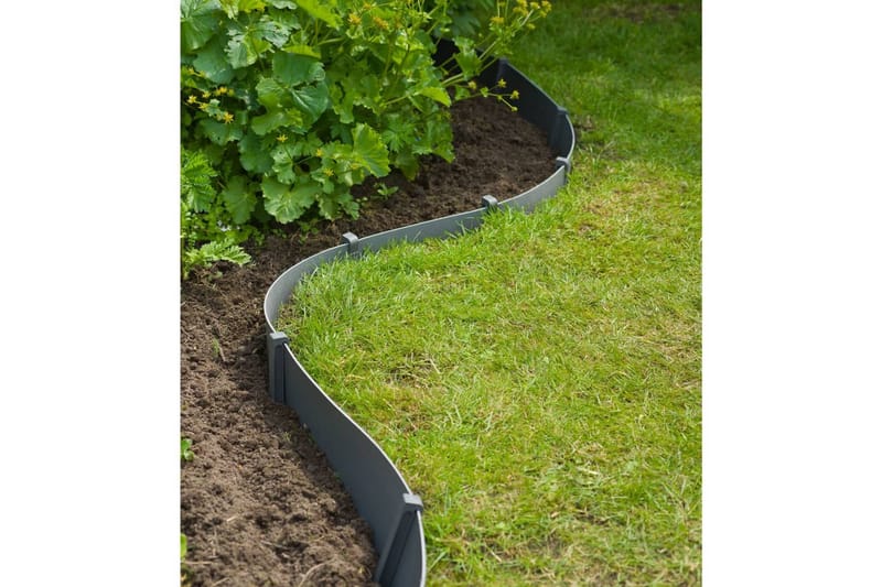 Nature Hagekant 15cmx40m 3mm grå - Grå - Hage - Dyrking & hagearbeid - Dyrking - Plantestøtte - Bedkant
