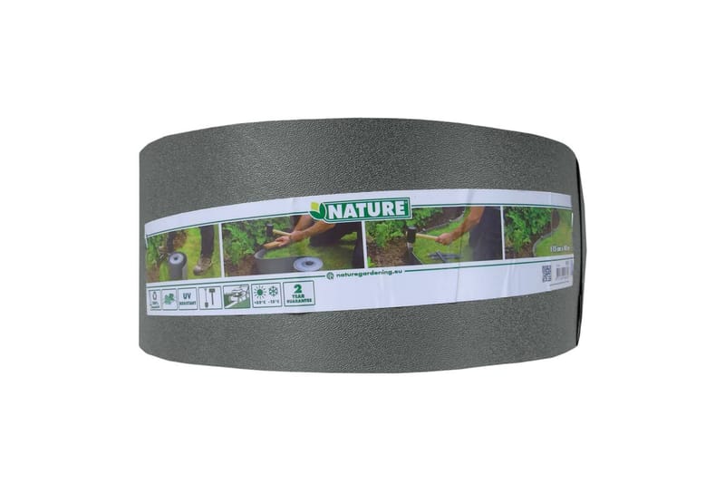 Nature Hagekant 15cmx40m 3mm grå - Grå - Hage - Dyrking & hagearbeid - Dyrking - Plantestøtte - Bedkant