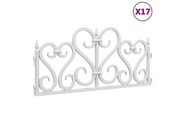 Plenkanter 17 stk hvit 10 m PP - Hvit - Hage - Dyrking & hagearbeid - Dyrking - Plantestøtte - Bedkant