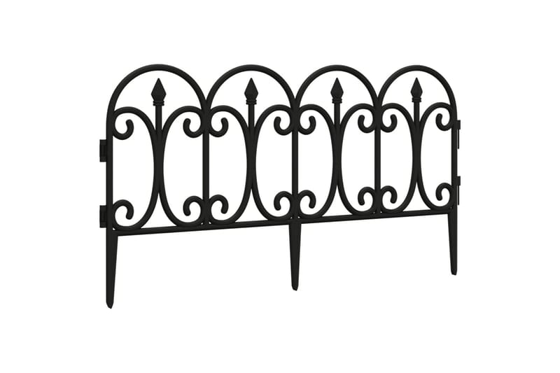 Plenkanter 17 stk svart 10 m PP - Svart - Hage - Dyrking & hagearbeid - Dyrking - Plantestøtte - Bedkant