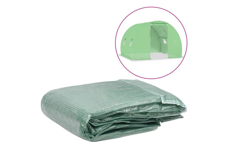 Erstattningstrekk til drivhus (6m²) 200x300x200 cm grønn - Hage - Dyrking & hagearbeid - Dyrking - Planting & forkultivering - Plastnett & hagenett