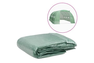 Erstattningstrekk til drivhus (16 m²) 400x400x200 cm grønn - Hage - Dyrking & hagearbeid - Dyrking - Planting & forkultivering - Plastnett & hagenett