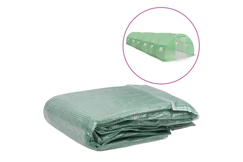 Erstattningstrekk til drivhus (27 m²) 300x900x200 cm grønn - Hage - Dyrking & hagearbeid - Dyrking - Planting & forkultivering - Plastnett & hagenett