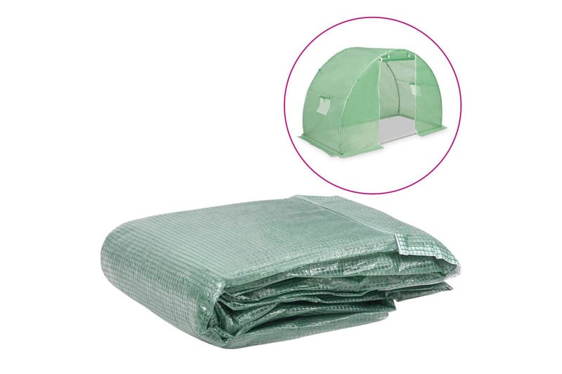 Erstattningstrekk til drivhus (4,5 m²) 300x150x200 cm grønn - Hage - Dyrking & hagearbeid - Dyrking - Planting & forkultivering - Plastnett & hagenett