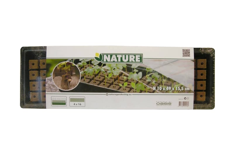 Nature Drivhus minisett 4x16 celler - Bærnett - Plastnett & hagenett