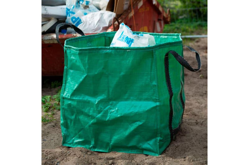 Nature Hageavfallssekk firkantet grønn 252 L 6072405 - Bærnett - Plastnett & hagenett