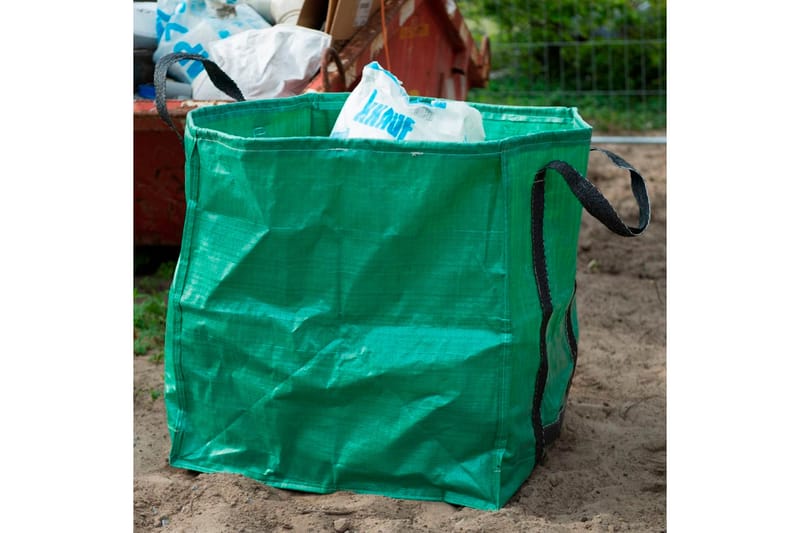 Nature Hageavfallssekk firkantet grønn 252 L 6072405 - Bærnett - Plastnett & hagenett