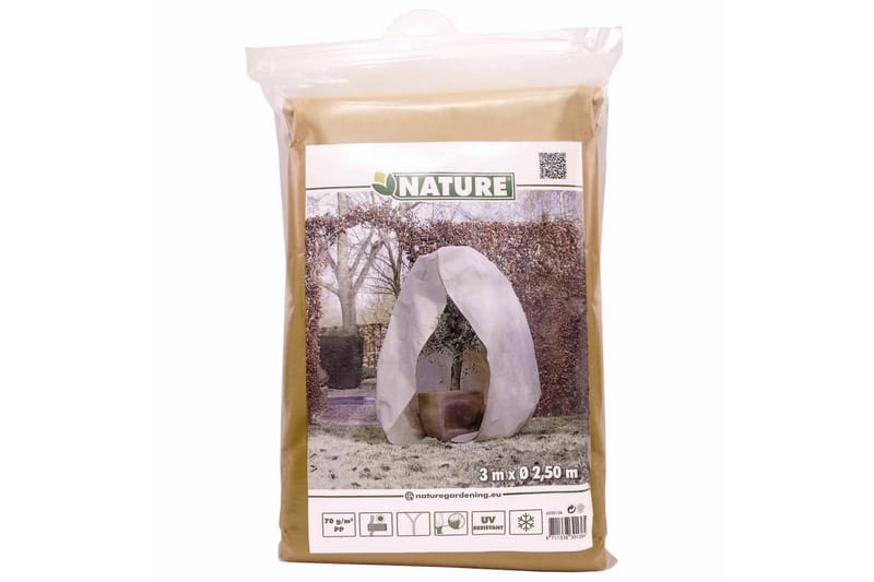 Nature Vintertrekk m. glidelås fleece 70 g/m² 3x2,5x2,5 m - Hage - Dyrking & hagearbeid - Dyrking - Planting & forkultivering - Plastnett & hagenett
