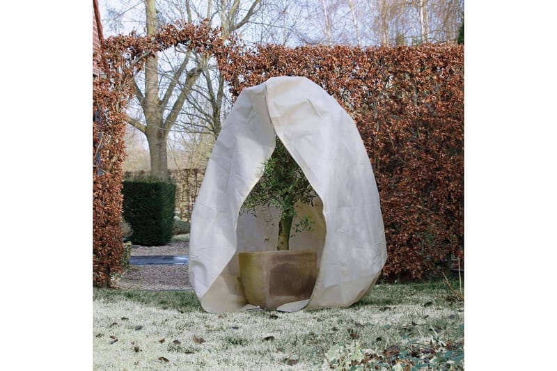 Nature Vintertrekk med glidelås fleece 70 g/m² beige 2x2,5 m - Hage - Dyrking & hagearbeid - Dyrking - Planting & forkultivering - Plastnett & hagenett