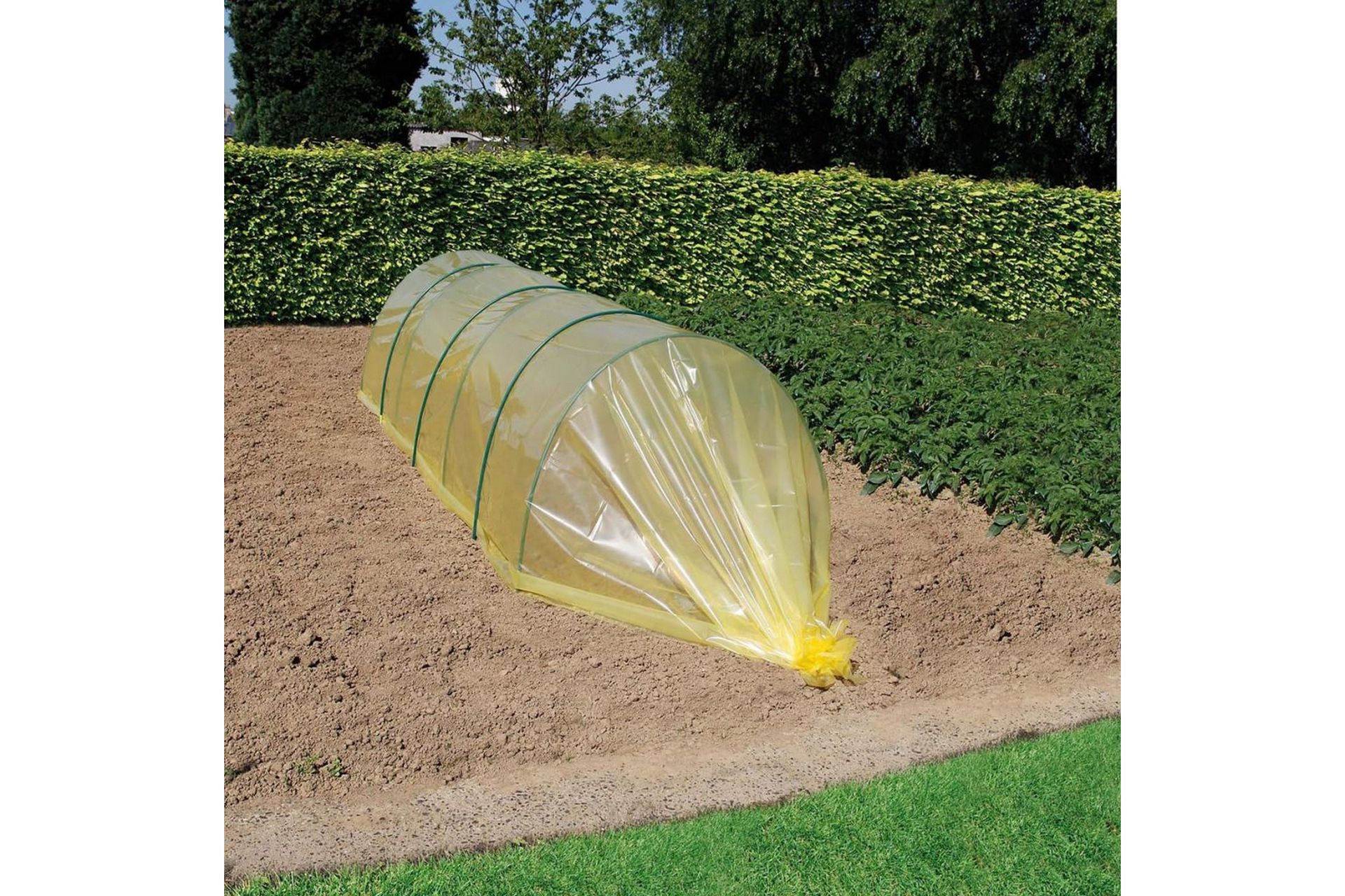 Nature Plantetunnel film 2,5x10 m gul 6030212 - Hage - Dyrking & hagearbeid - Dyrking - Planting & forkultivering - Plastnett & hagenett