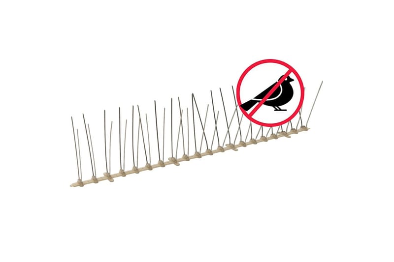 Fuglepigger 4 rader 20 stk plast 10m - Hage - Dyrking & hagearbeid - Dyrking - Skadedyrbekjempelse - Fuglepigger