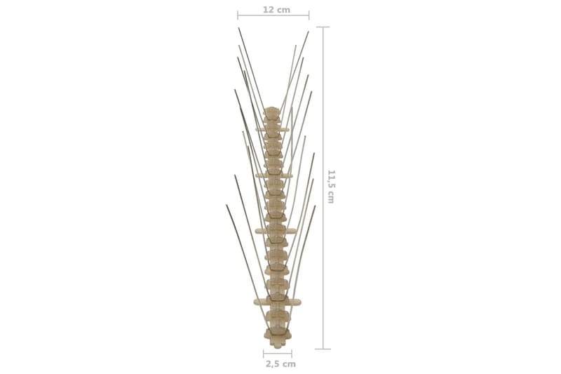 Fuglepigger 2 rader 20 stk plast 10 m - Hage - Dyrking & hagearbeid - Dyrking - Skadedyrbekjempelse - Fuglepigger