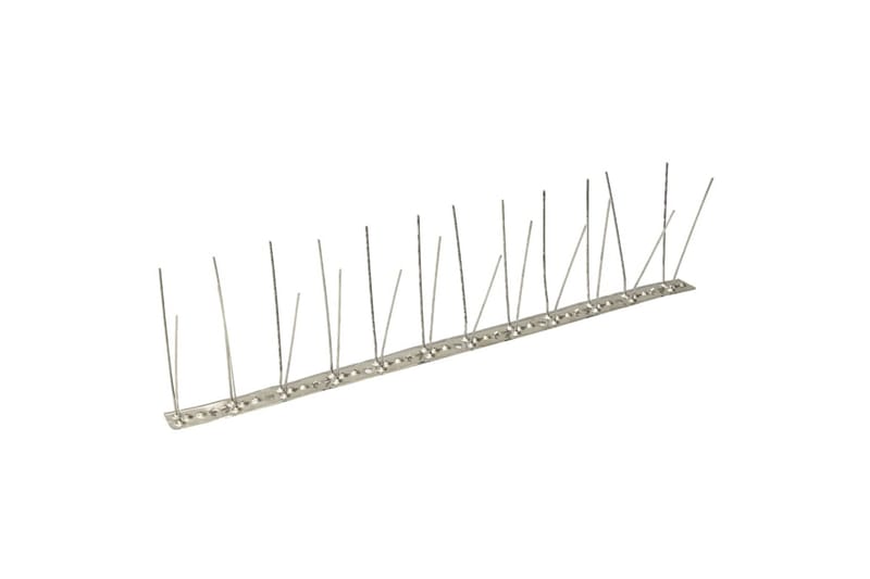 Fuglepigger 4 rader 20 stk rustfritt stål 10 m - Hage - Dyrking & hagearbeid - Dyrking - Skadedyrbekjempelse - Fuglepigger