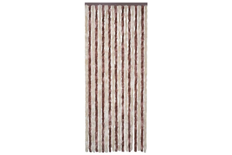 Insektgardin beige og lysebrun 120x220 cm chenille - Brun - Hage - Dyrking & hagearbeid - Dyrking - Skadedyrbekjempelse - Myggbeskyttelse
