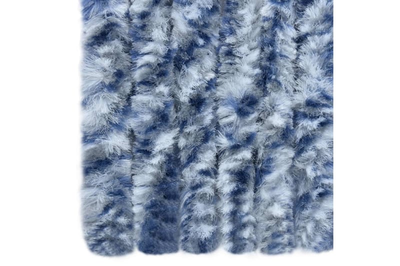 Insektgardin blå og hvit 56x200 cm chenille - Blå - Friluftsutstyr - Myggnett - Myggbeskyttelse