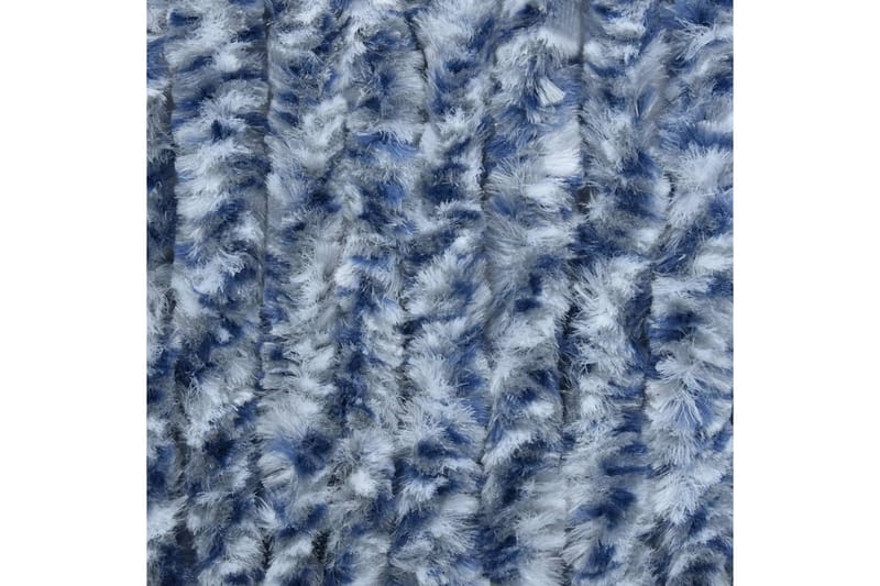 Insektgardin blå og hvit 56x200 cm chenille - Blå - Friluftsutstyr - Myggnett - Myggbeskyttelse