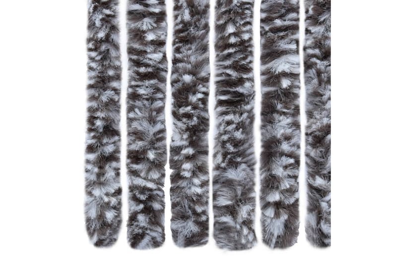 Insektgardin brun og beige 56x200 cm chenille - Brun - Hage - Dyrking & hagearbeid - Dyrking - Skadedyrbekjempelse - Myggbeskyttelse